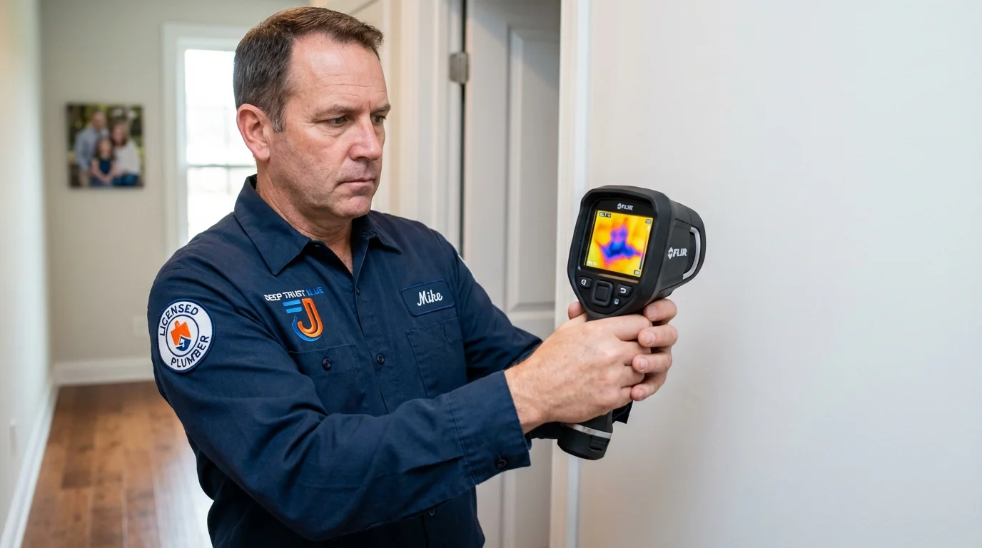 Thermal imaging leak detection by Johns Plumbing LLC in Grosse Ile